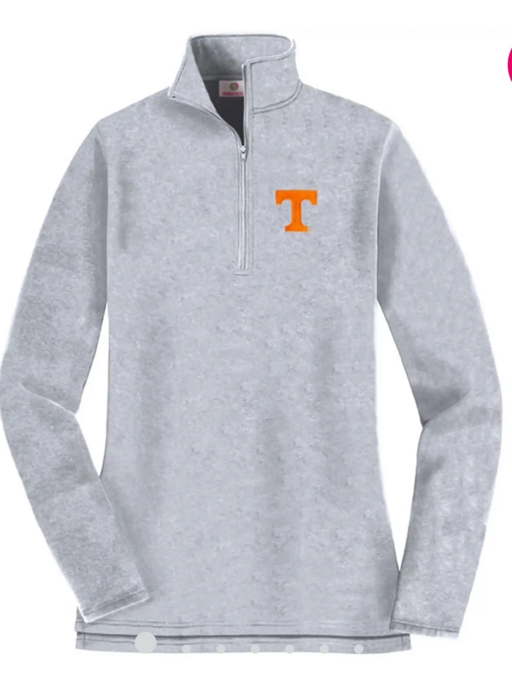 Marleylilly University of Tennessee Heathered Gray Quarter-Zip Sweatshirt Medium